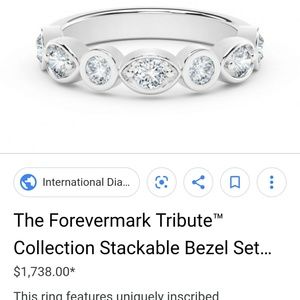 White gold Forever diamond ring size 7